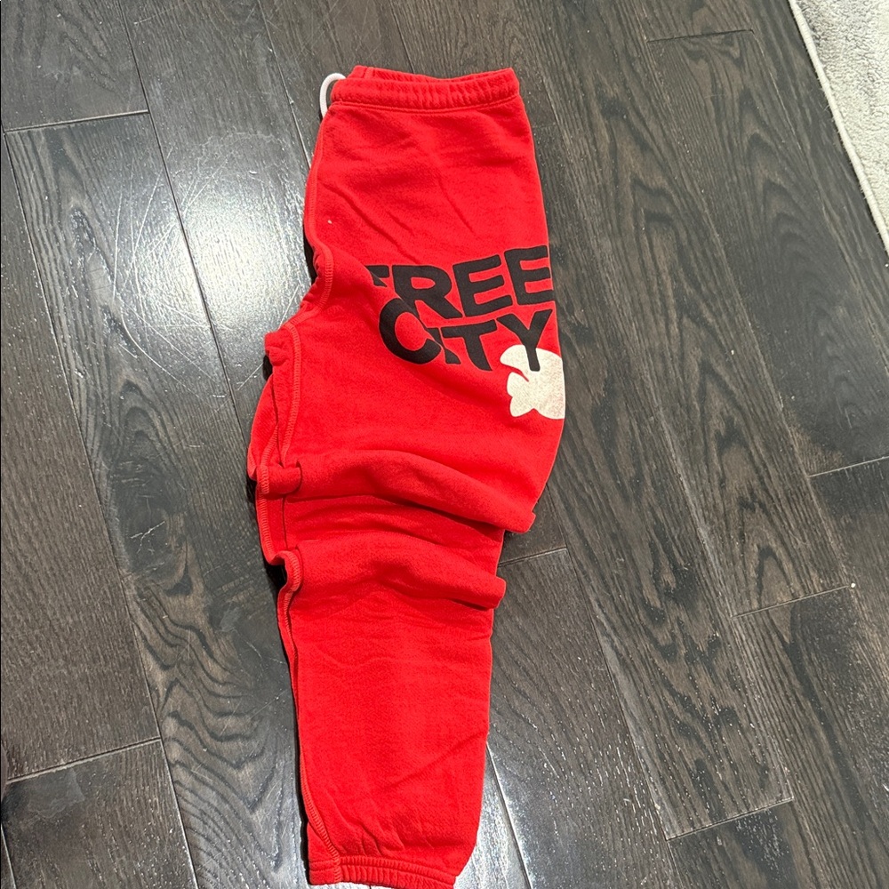 Freecity Bright Red Sweatpants - Picture 6 of 7